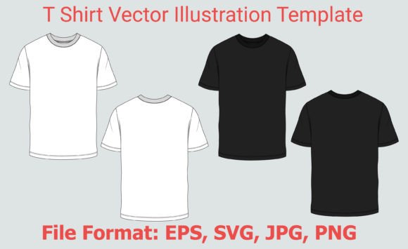 Black T-Shirt Template Vector SVG: A Brand Graphics Review