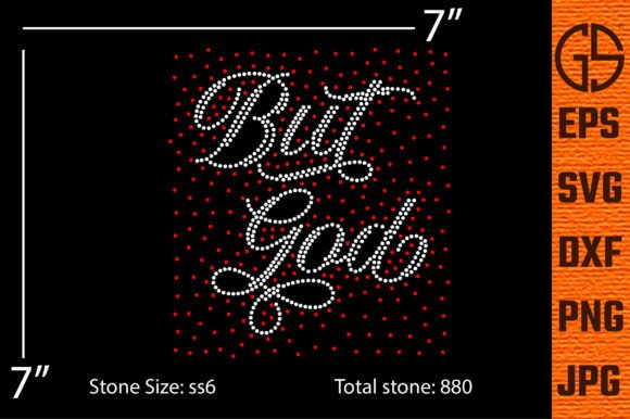 But God Rhinestone Template: Graphics & T-Shirt Design Review