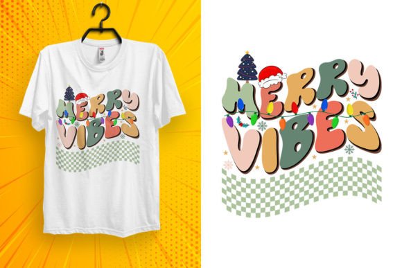 Christmas Groovy Typography Graphics for T-Shirt Designs