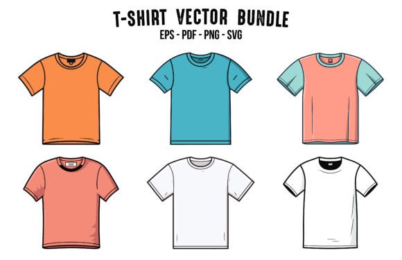 Colored T-Shirt Vector Template Review