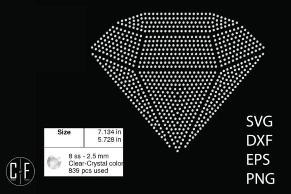 Diamond Rhinestone Template: Graphics for T-Shirt Designs