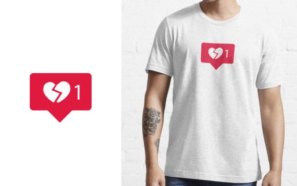 Instagram Unlike Heartbreak T-shirt: Embroidery Review