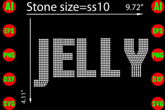 Jelly Rhinestone Template: Graphics for T-Shirt Designs & Editorial Use