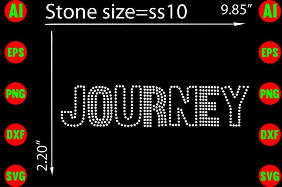 Journey Rhinestone Template: Graphics for T-Shirt Designs