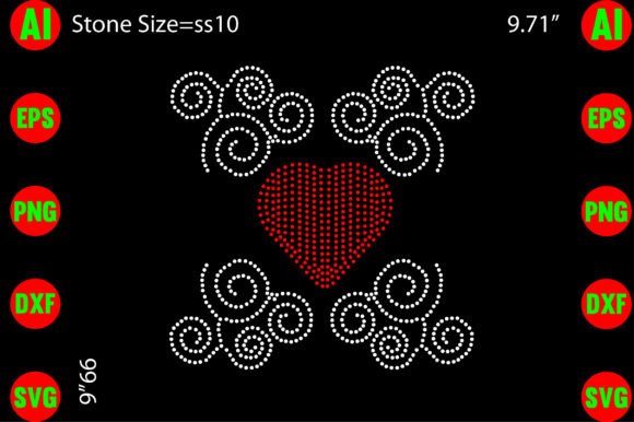 Love Rhinestone Template: Brand Graphics & T-Shirt Designs