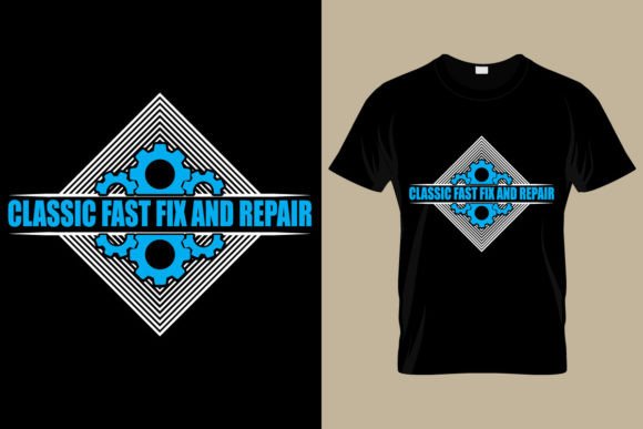 Mechanic T-Shirt Design Template Graphics Review
