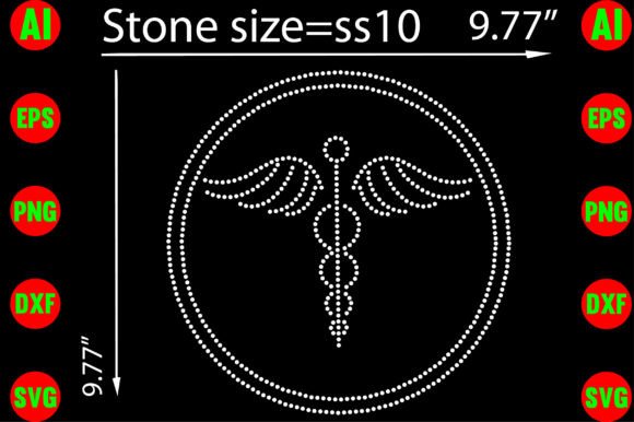 Medical Symbol Rhinestone Template: Graphics for T-Shirt Designs