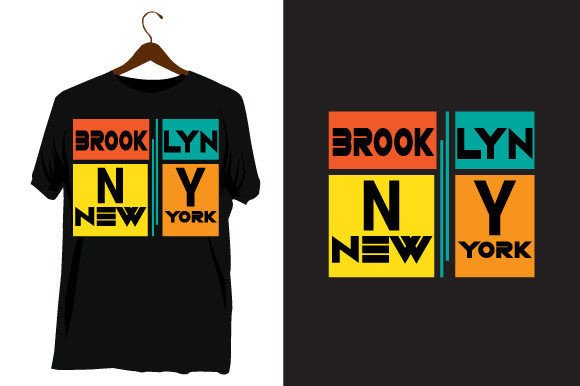 New Typography T-Shirt Graphics & Print Templates