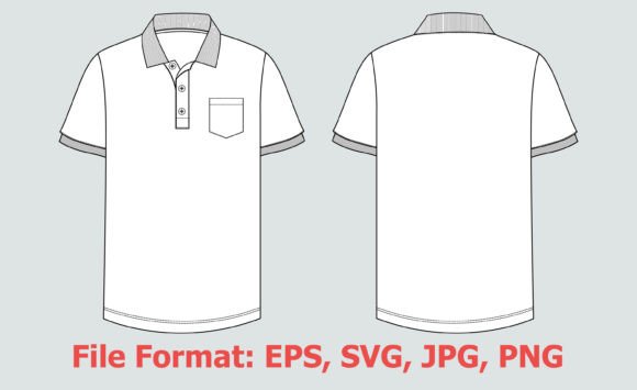 Polo Shirt Vector Illustration Graphics for T-Shirts