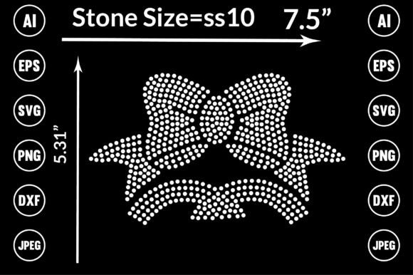 Rhinestone Neck Ties Template Set for T-Shirt Graphics