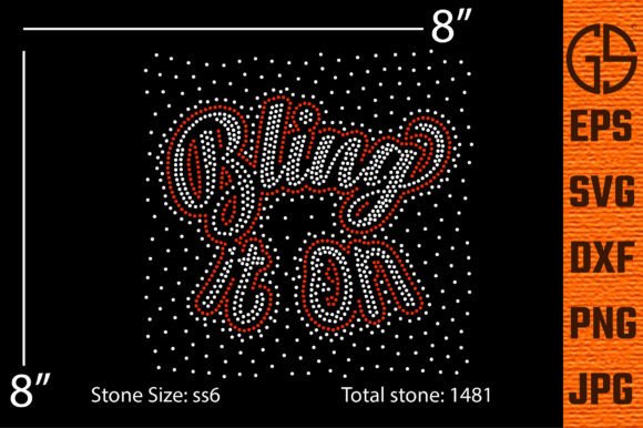 Rhinestone Template Bling It on – Graphics & T-Shirt Review