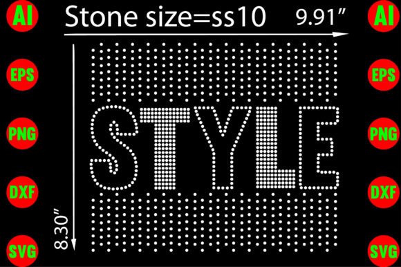 Style Rhinestone Template: Graphics for Bold T-Shirt Designs