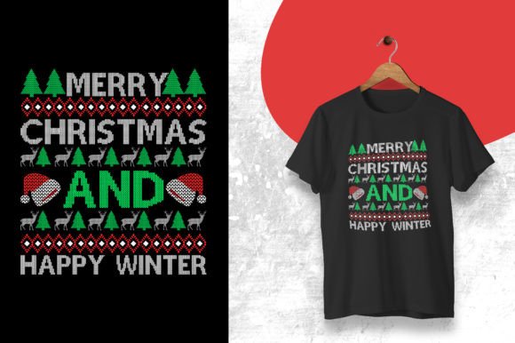 Sweater T-shirt Design Template Graphics for T-Shirt Designs
