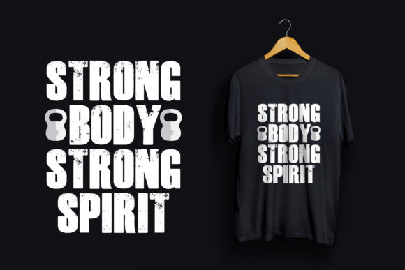 Typography Gym T-shirt Template for Graphics & T-Shirts