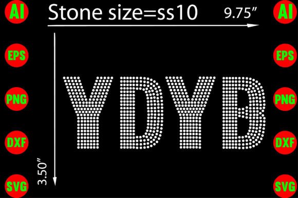 YDYB Rhinestone Template: Graphics for T-Shirt Designs